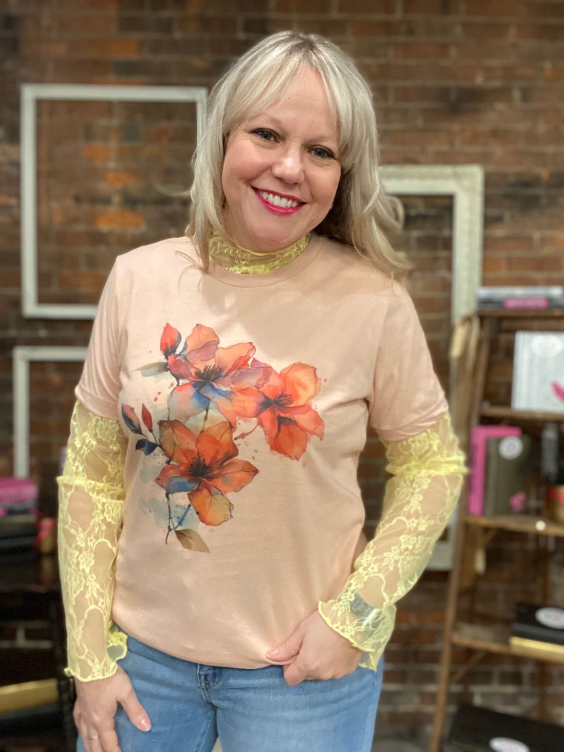 FLORAL LACE YELLOW