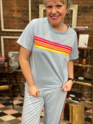 RETRO TOP BEAU BLUE