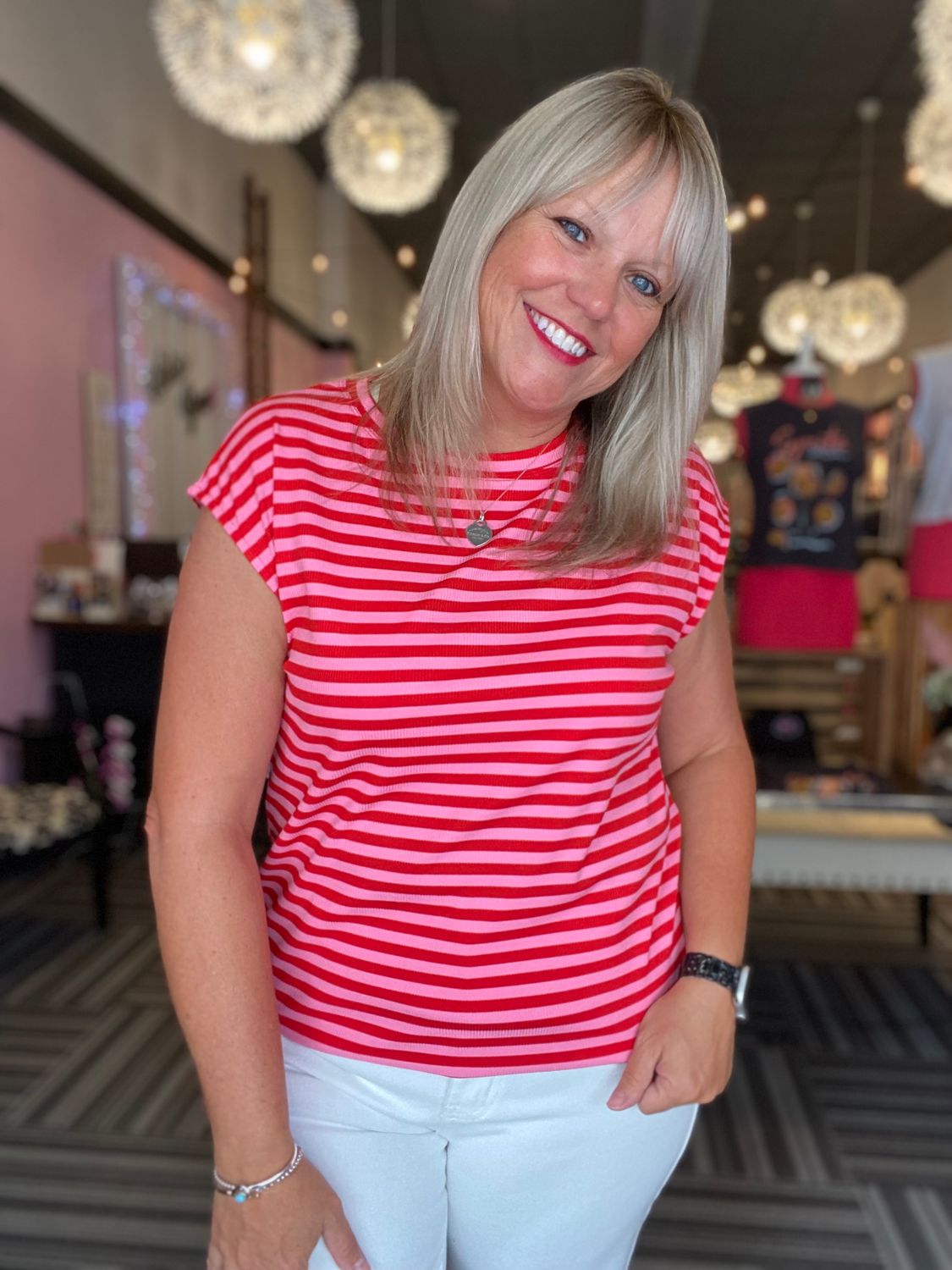 CAPPED IN STRIPES