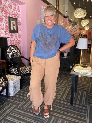 TUNNEL HAREM PANT TAUPE