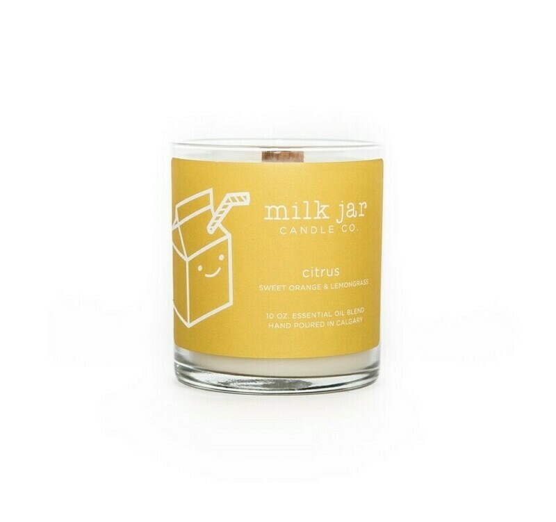 Milk jar candle Citrus