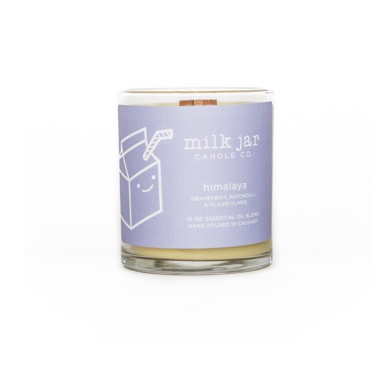Milk jar candle Himalaya