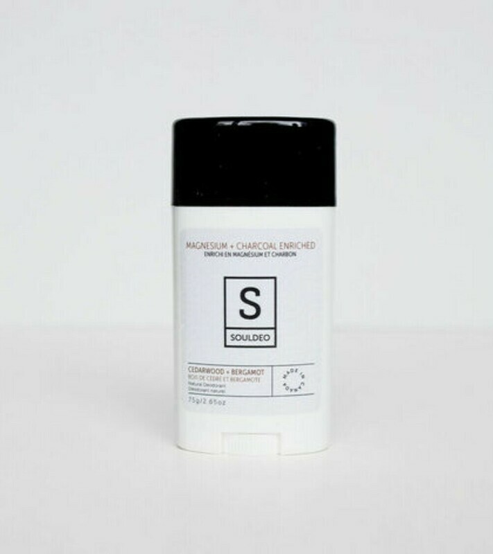Souldeo Natural Deodorant - cedar wood + bergamot