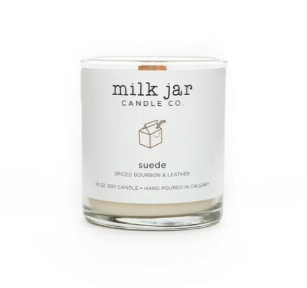 Milk jar candle Suede