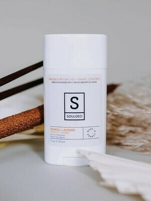 Souldeo - Baking Soda Free Orange + Lavender Deodorant