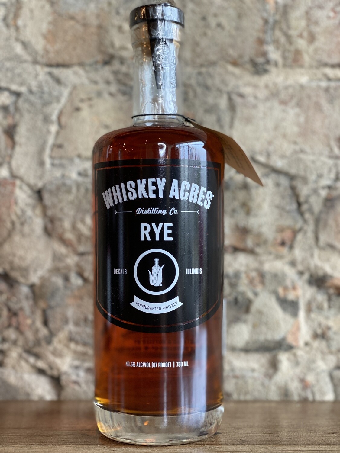 Whiskey Acres Rye Whiskey-Bottle
