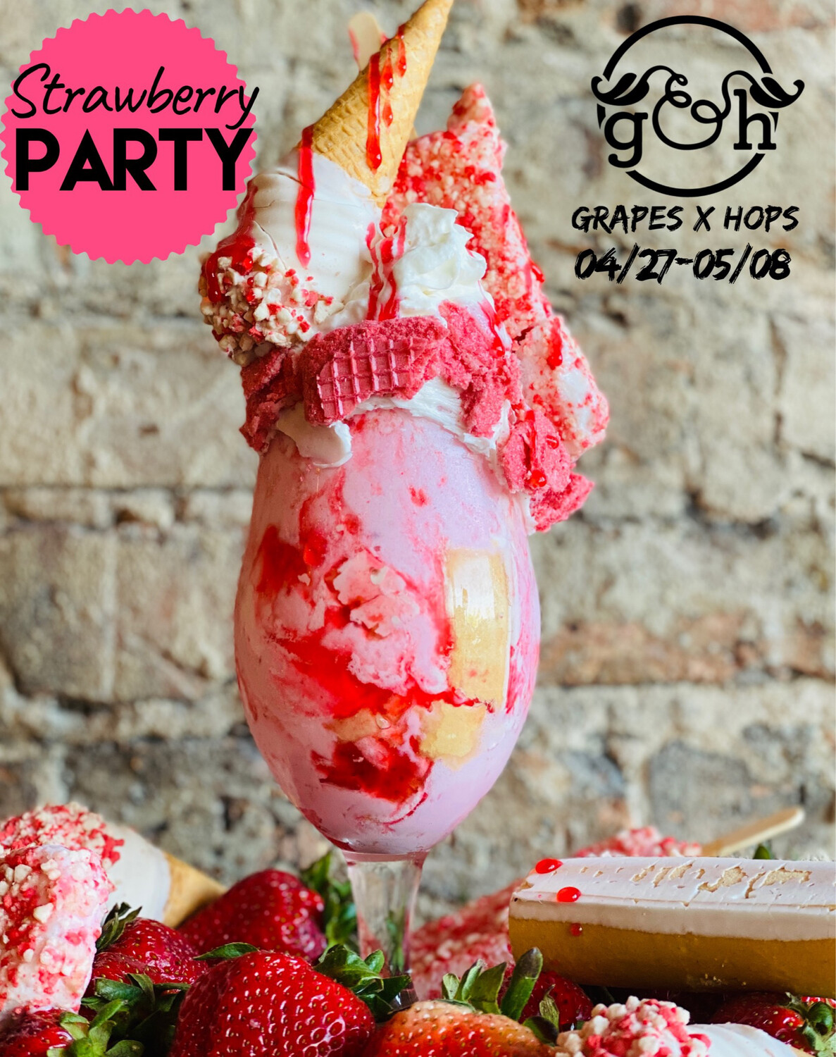 Strawberry Party Shake-TO-GO