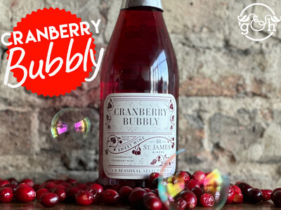 St James Bubbly Cranberry-Bottle