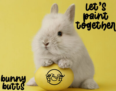 Let’s Paint Together: Bunny Butts