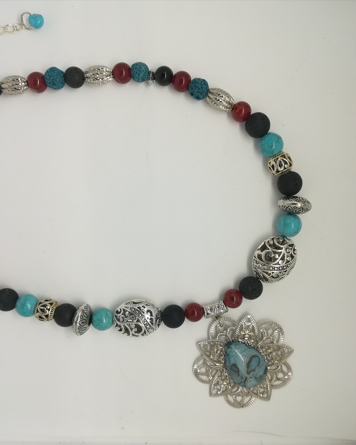 Collier multicolore &quot;rosace&quot;