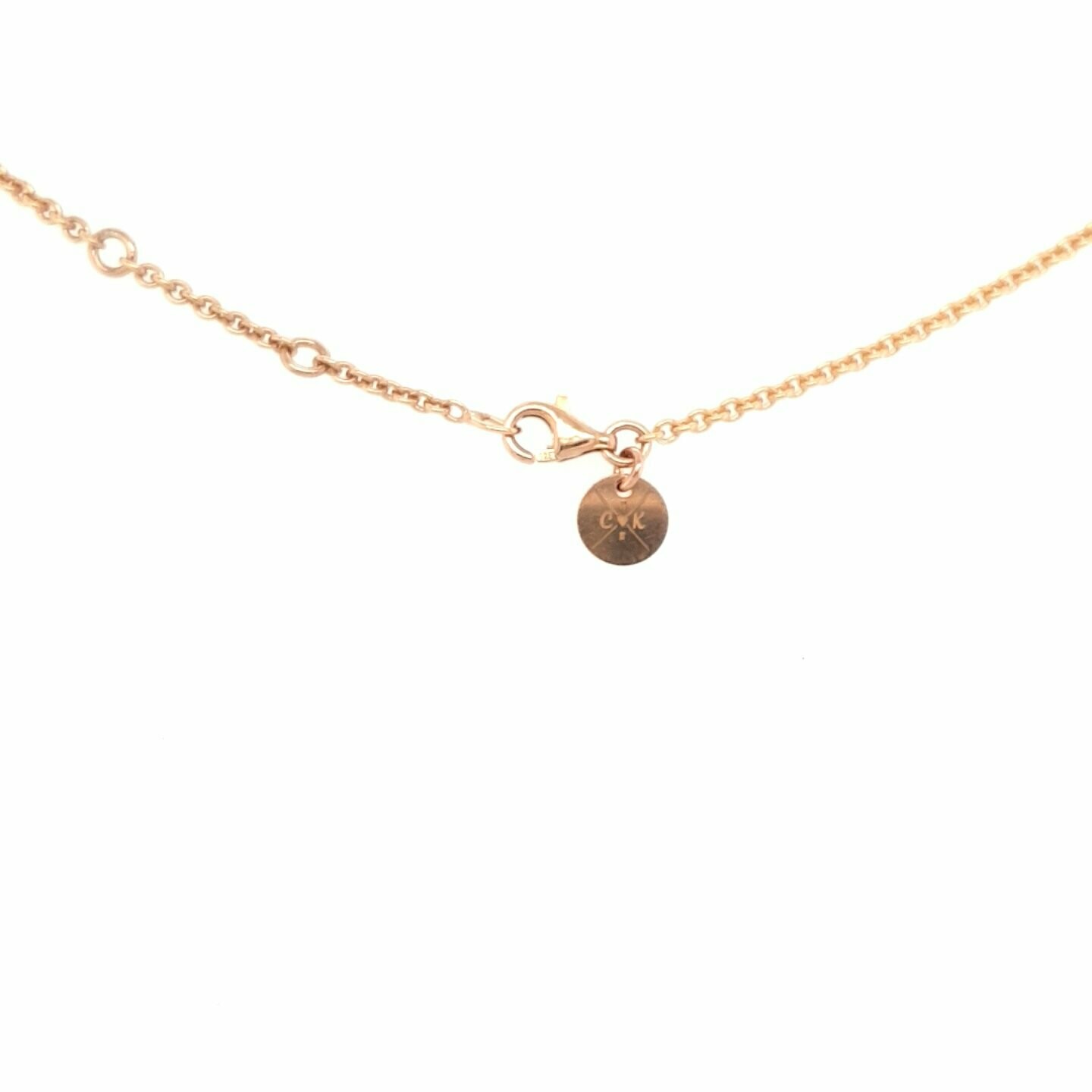 Fußkettchen Silber 925 rosé vergoldet, lang