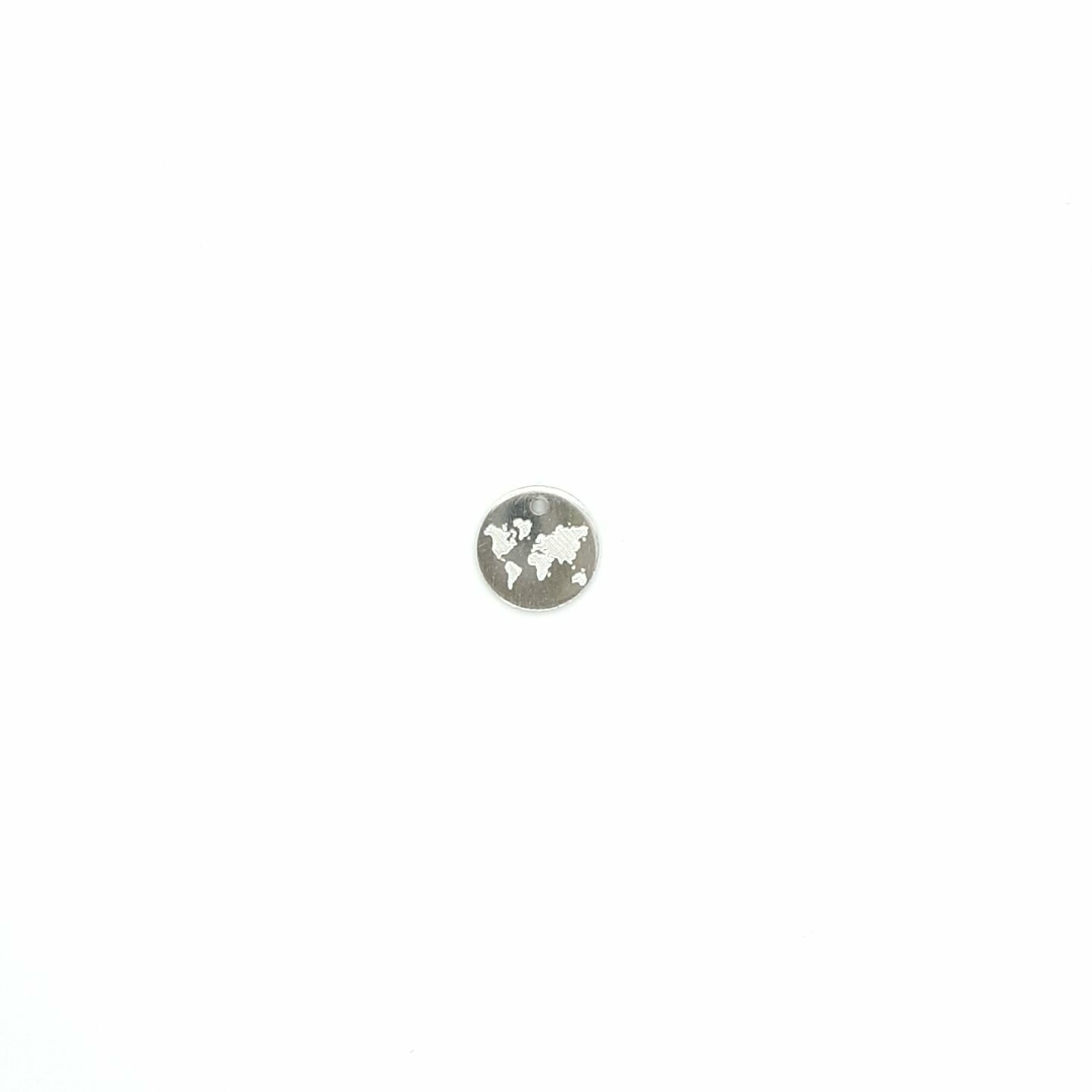 Weltkarte silber