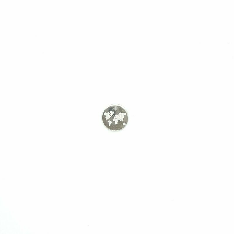 Weltkarte silber