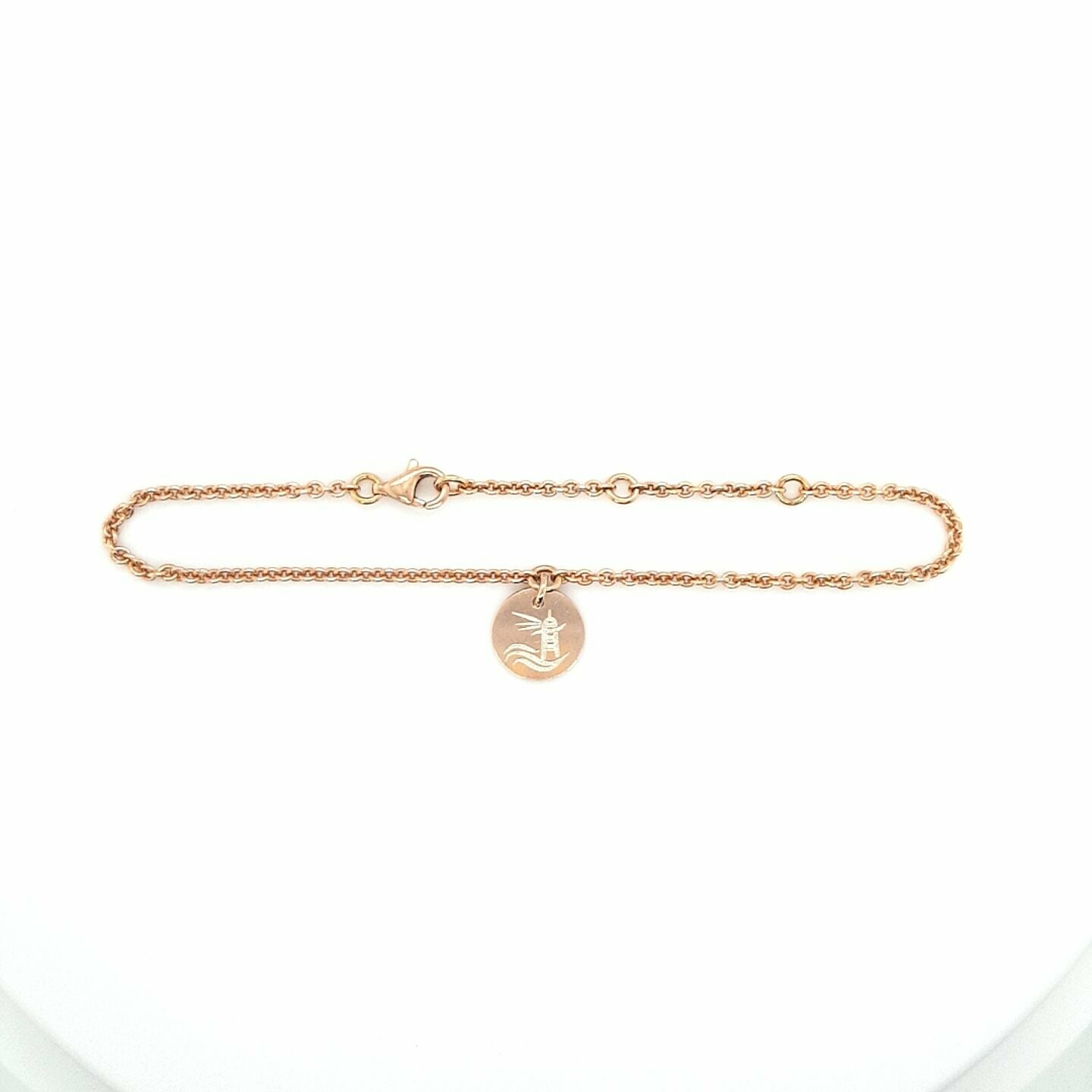 Hoffnungsschimmer Armband Silber 925 rosé vergoldet, lang