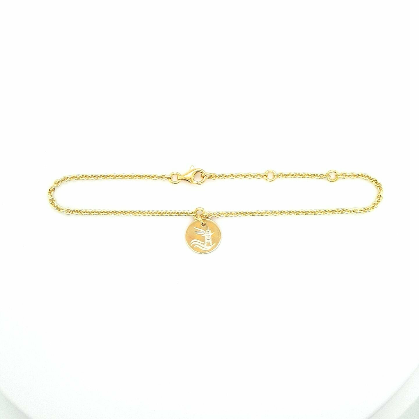 Hoffnungsschimmer Armband Silber 925 gelb vergoldet, lang