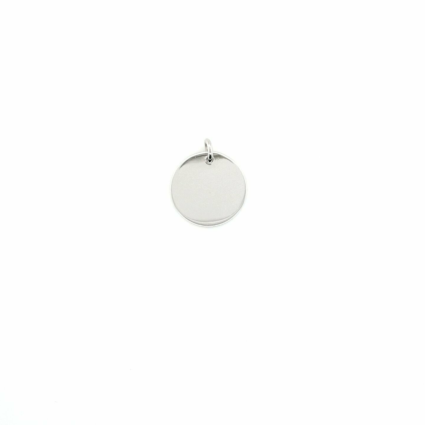Wunsch-Plättchen für Kette silber
