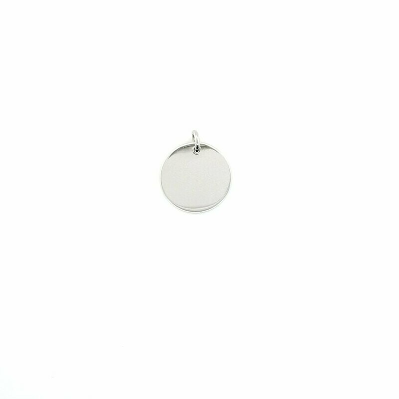 Wunsch-Plättchen für Kette silber