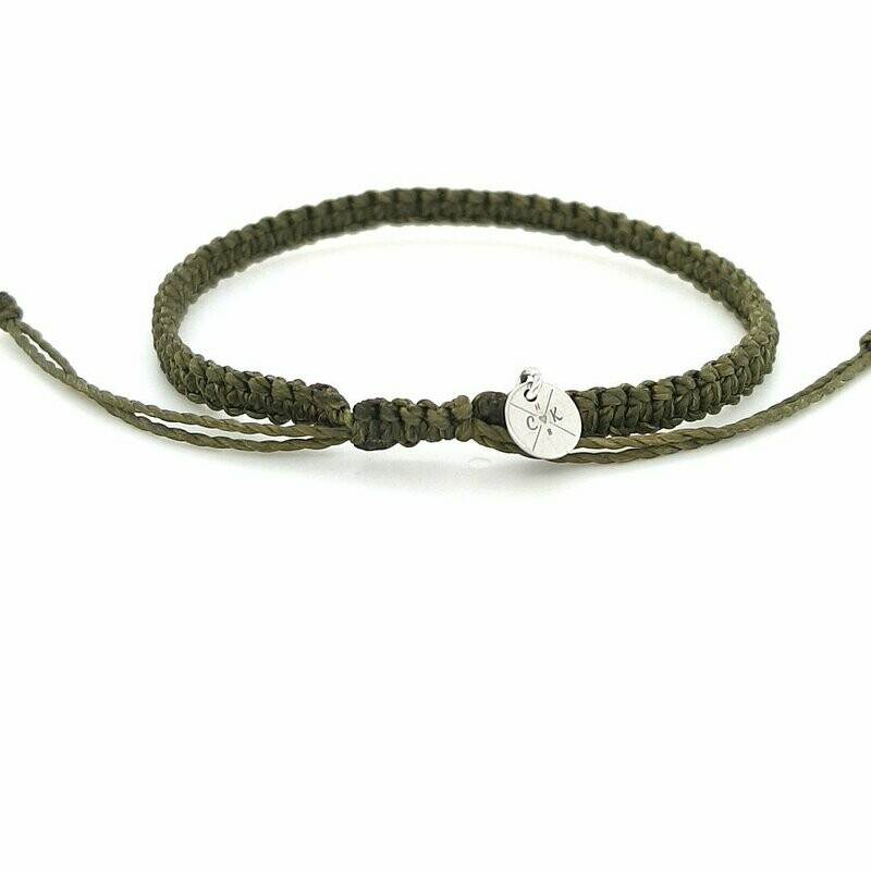 Nylon - Armband 16,5cm olive