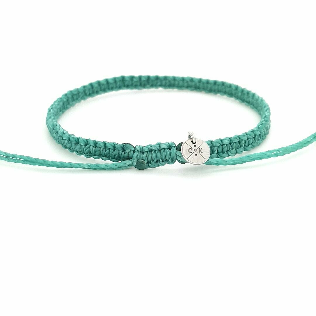 Nylon - Armband 16,5cm petrol