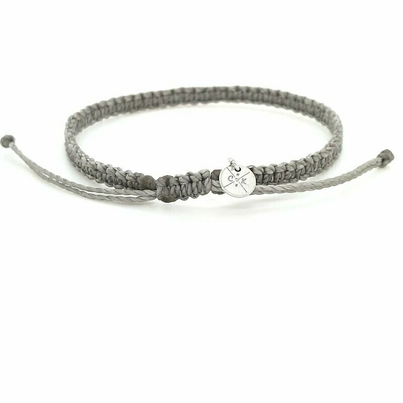 Nylon - Armband 16,5cm grau