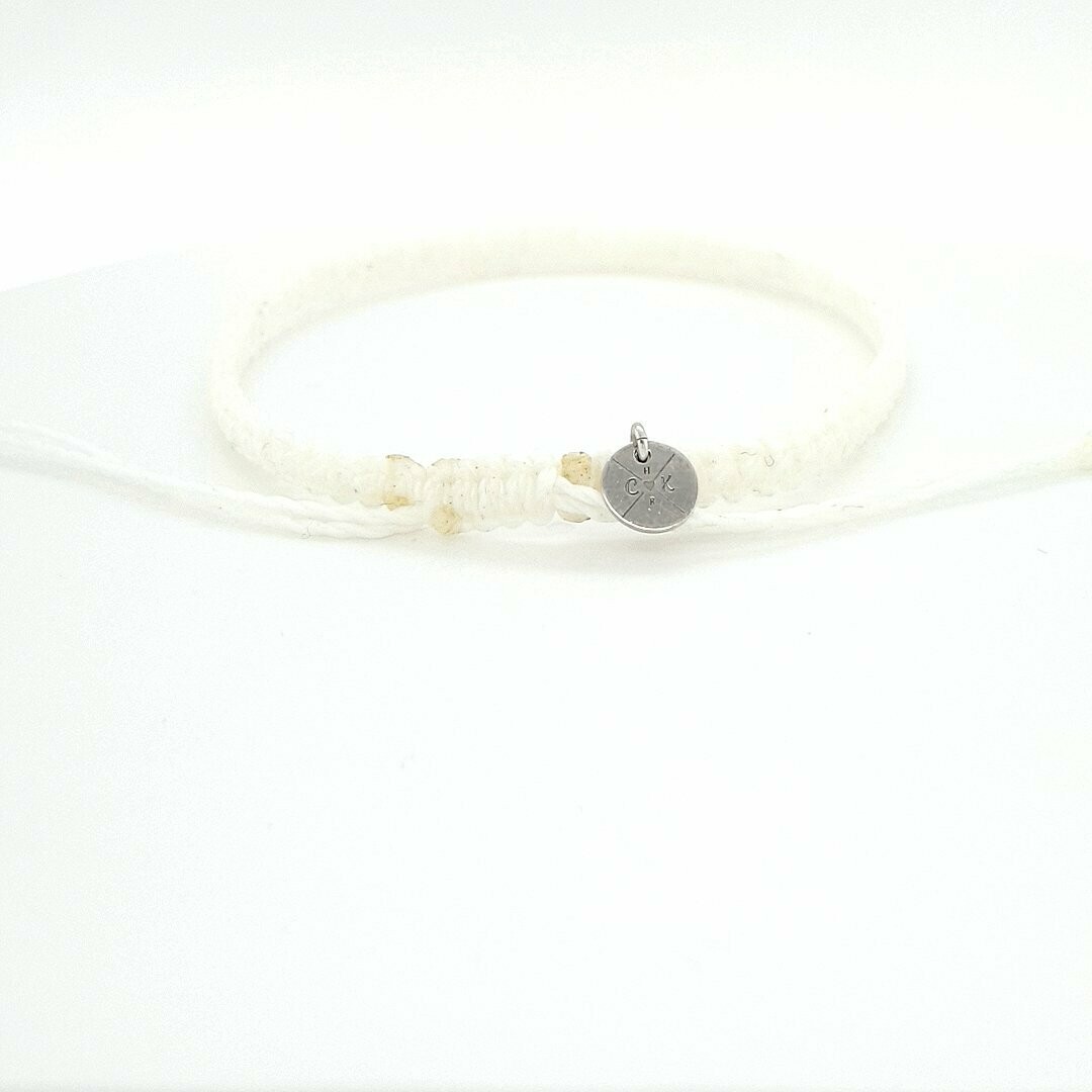 Nylon - Armband 16,5cm creme