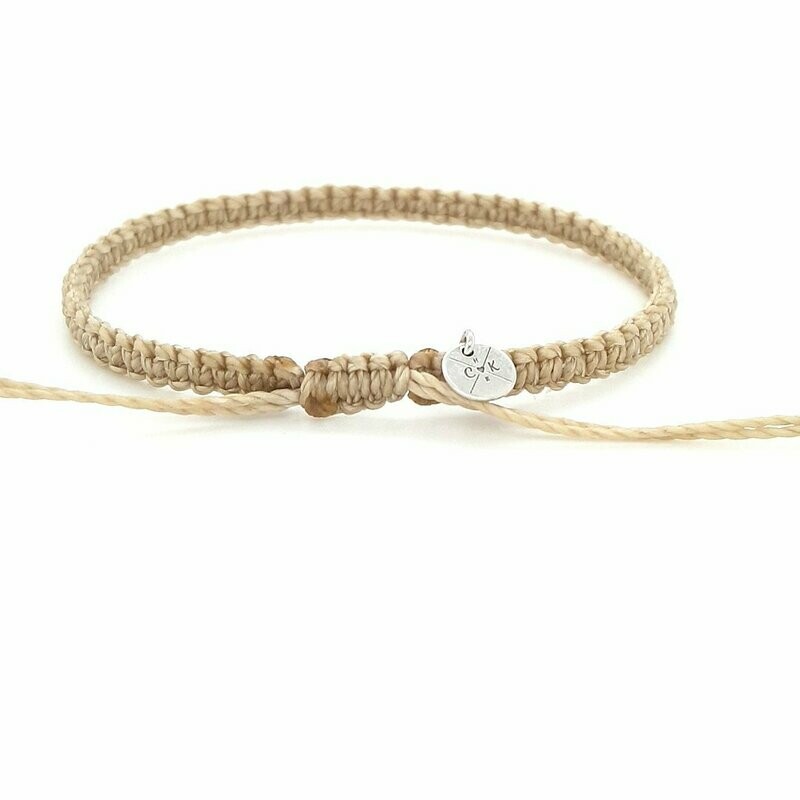 Nylon - Fußkettchen 19mm beige Nylon - Fußkettchen 19mm beige