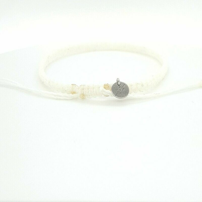 Nylon - Fußkettchen 19mm creme Nylon - Fußkettchen 19mm creme