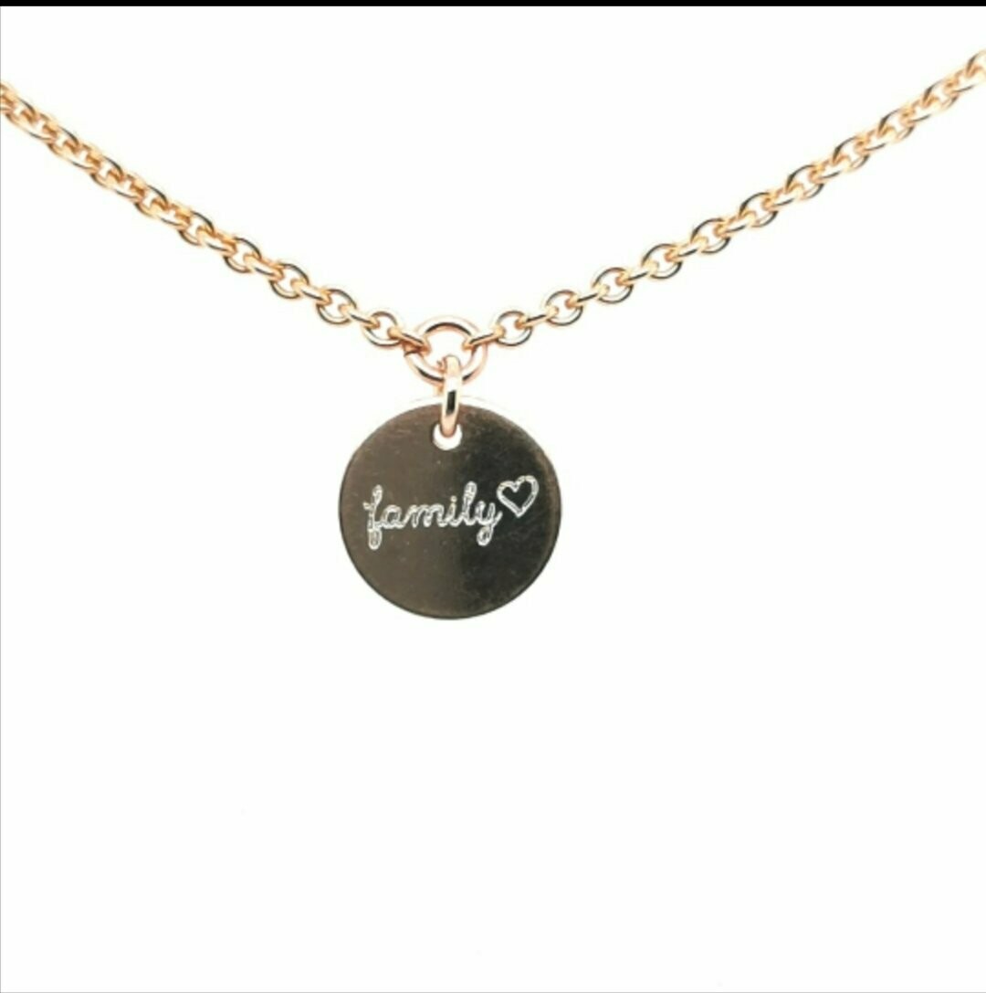 Armband family rose vergoldet
