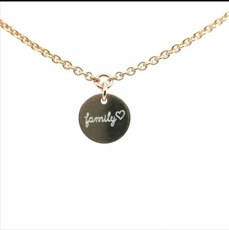 Armband family rose vergoldet
