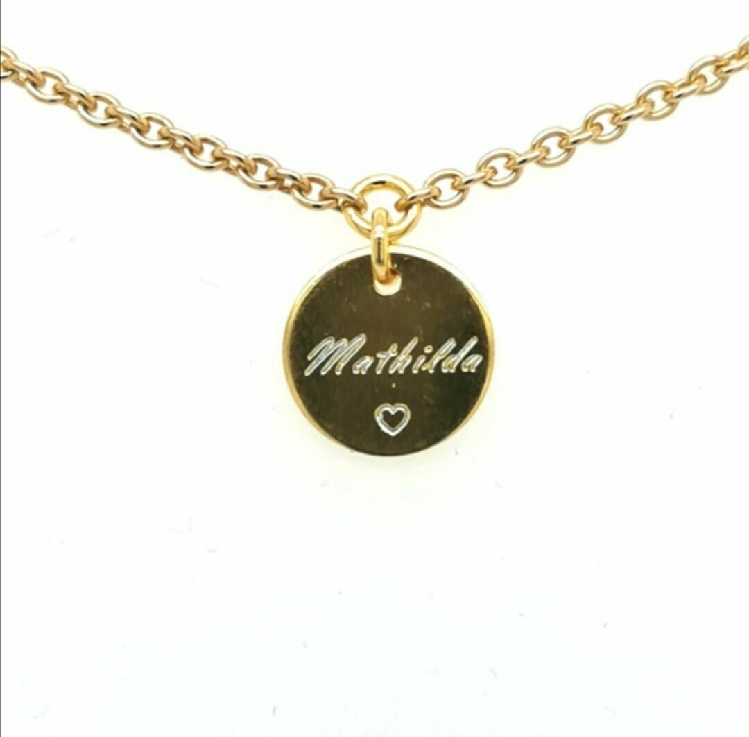 Armband mit Wunsch-Name und Herz