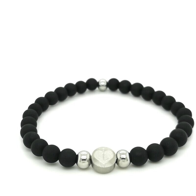 Armband 6mm mit Stahl Plombe