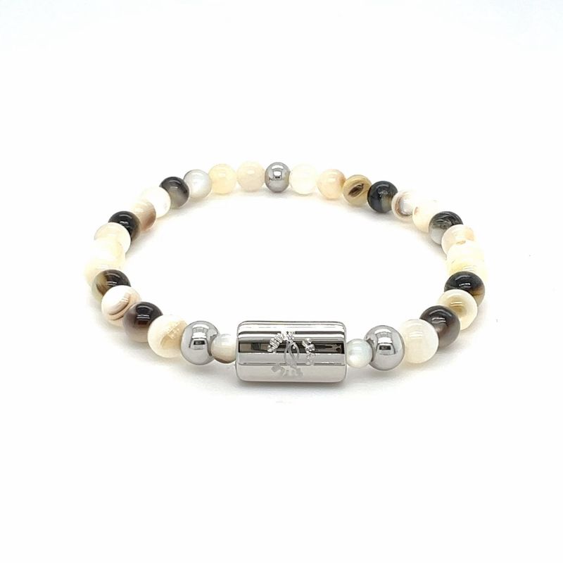 seven seas style Logo Shell. 6mm, Edelstahl poliert