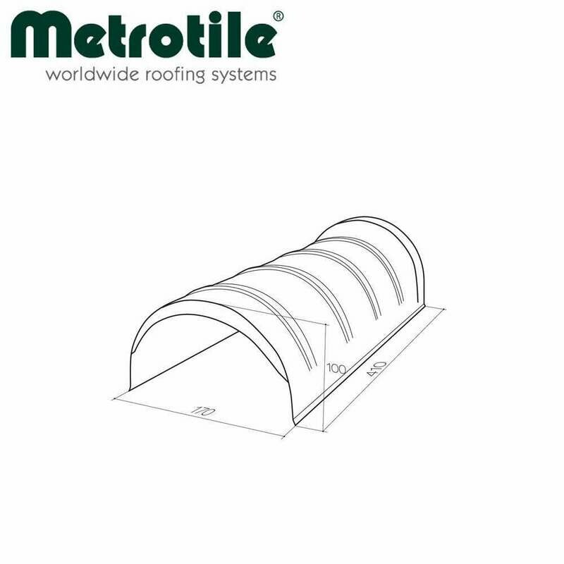 Élément de faîtière 1/2 ronde METROTILE ROMANA (Prix et commande par mètre linéaire)