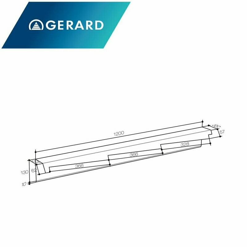 Bande de rive crantée GAuche pour GERARD (Prix et commande par mètre linéaire)