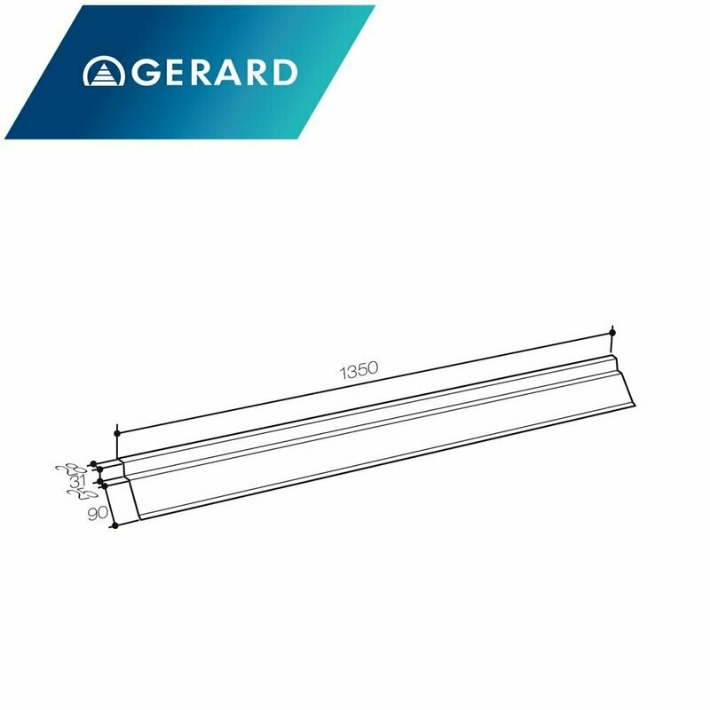 Bande d'égout (pied de versant) pour GERARD (Prix et commande par mètre linéaire)