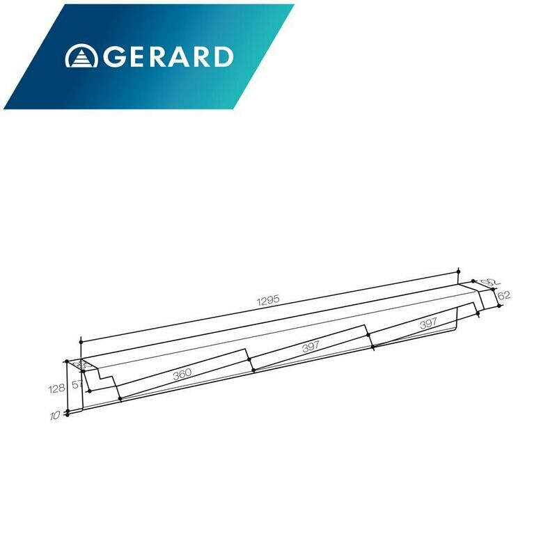 Bande de rive crantée DRoite pour GERARD DIAMANT (Prix et commande par mètre linéaire)