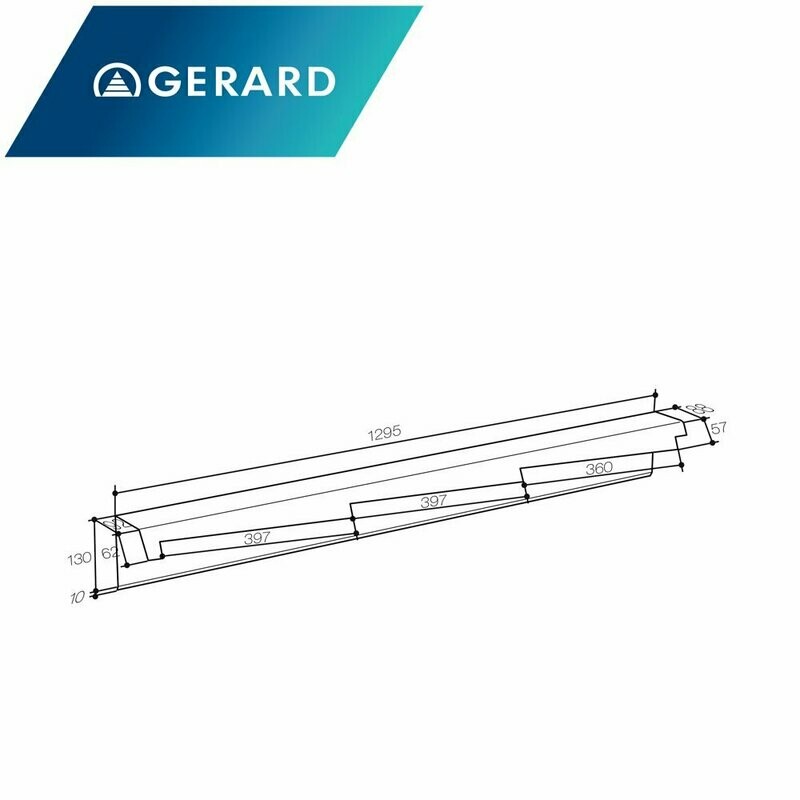 Bande de rive crantée GAuche pour GERARD DIAMANT (Prix et commande par mètre linéaire)