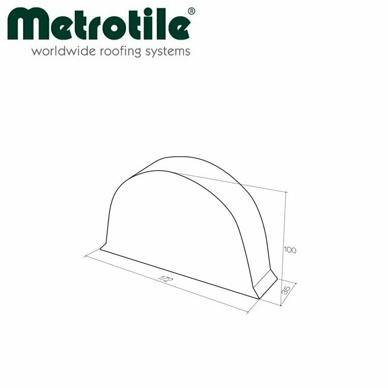 Début pour faîtière 1/2 ronde METROTILE ROMANA