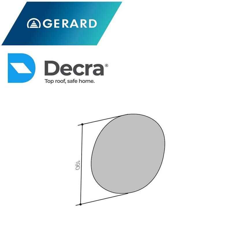 Disque d'about pour faîtière 1/2 ronde GERARD et DECRA