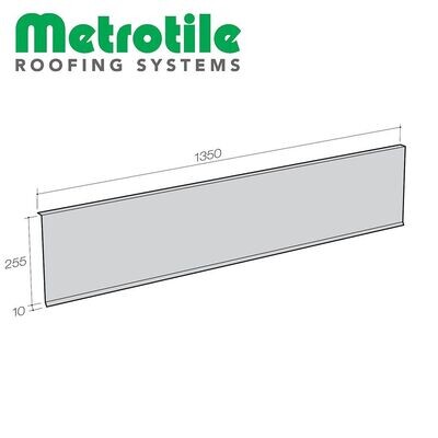 Bande sous-rive et sous-faîtage pour METROTILE Thermolaqué (Prix et commande par mètre linéaire)