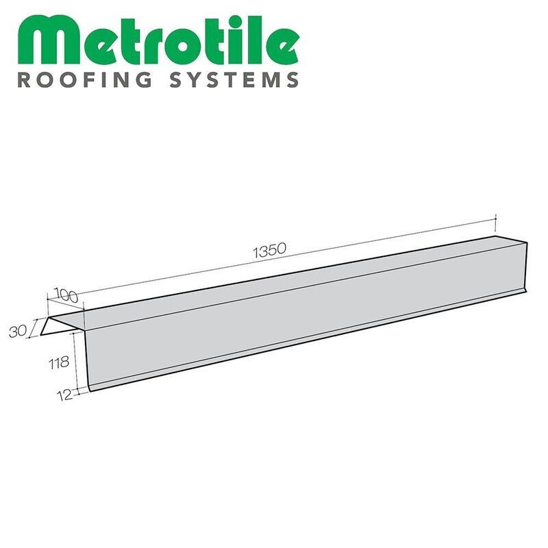 Bande de rive universelle METROTILE Thermolaqué (Prix et commande par mètre linéaire)
