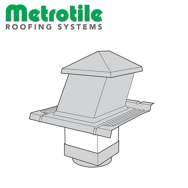 Sortie de ventilation sanitaire pour METROTILE Thermolaqué QUBE