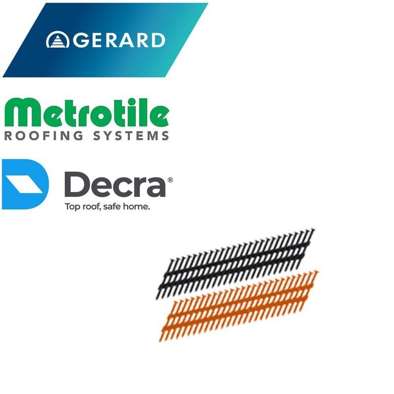 Clous-vis en barrettes pour GERARD, METROTILE et DECRA