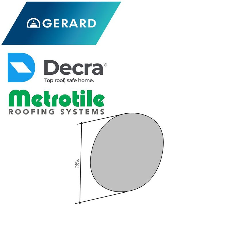 Disque d'about pour faîtière 1/2 ronde GERARD, METROTILE  et DECRA