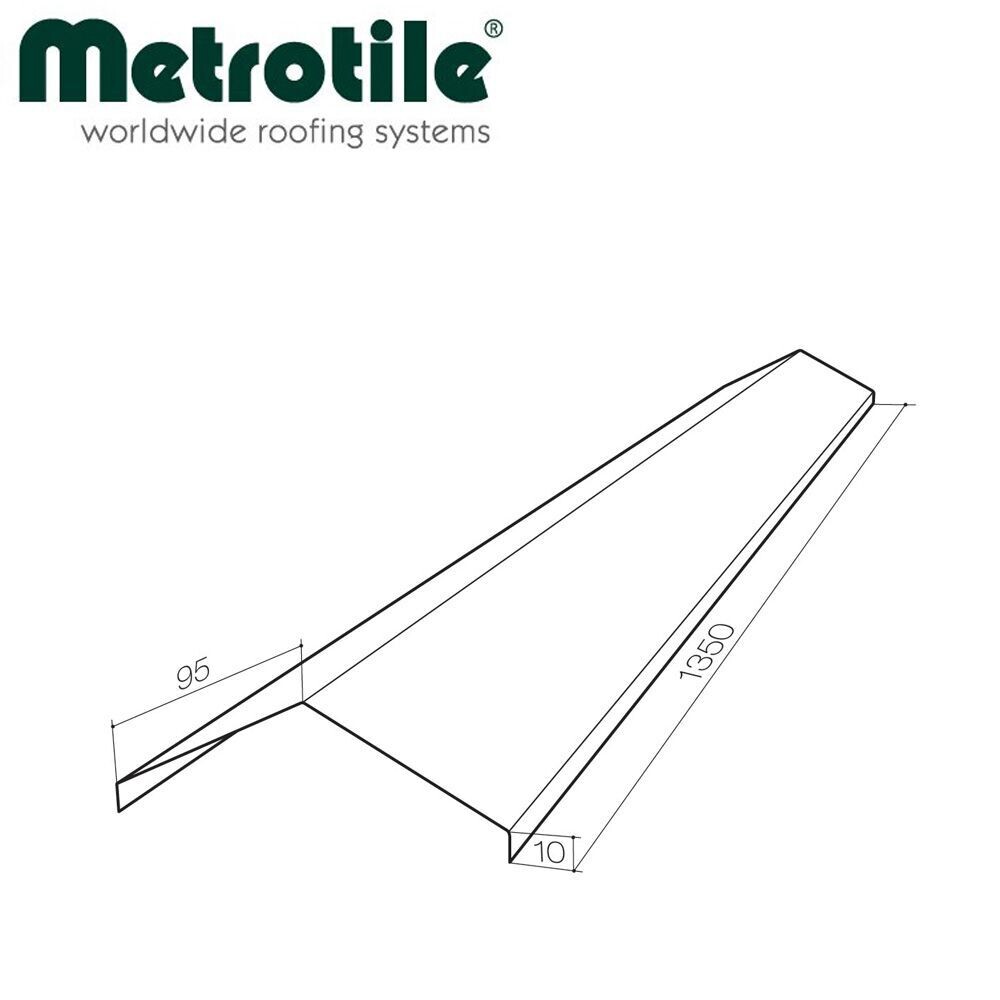 Élément de faîtière en V pour METROTILE SLIDE (Prix et commande par mètre linéaire) Élément de faîtière en V pour METROTILE SLIDE (Prix et commande par mètre linéaire)