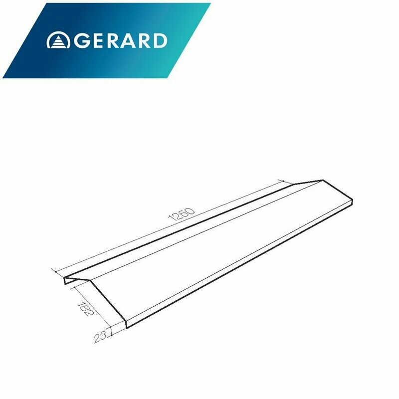 Élément de faîtière en V pour GERARD (Prix et commande par mètre linéaire) Élément de faîtière en V pour GERARD (Prix et commande par mètre linéaire)