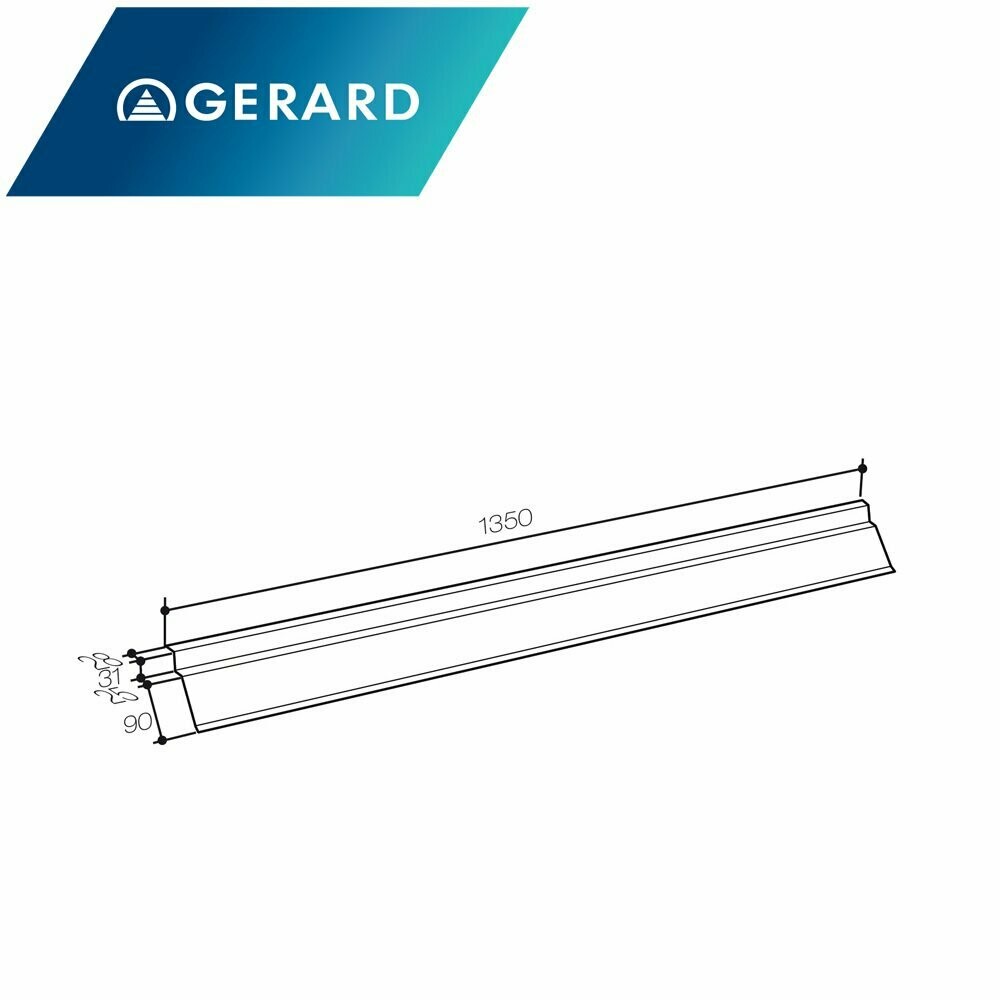 Bande d'égout (pied de versant) pour GERARD (Prix et commande par mètre linéaire) Bande d'égout (pied de versant) pour GERARD (Prix et commande par mètre linéaire)