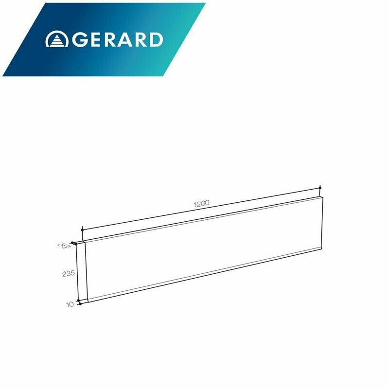 Bavette sous-rive et sous-faîtage pour GERARD (Prix et commande par mètre linéaire) Bavette sous-rive et sous-faîtage pour GERARD (Prix et commande par mètre linéaire)
