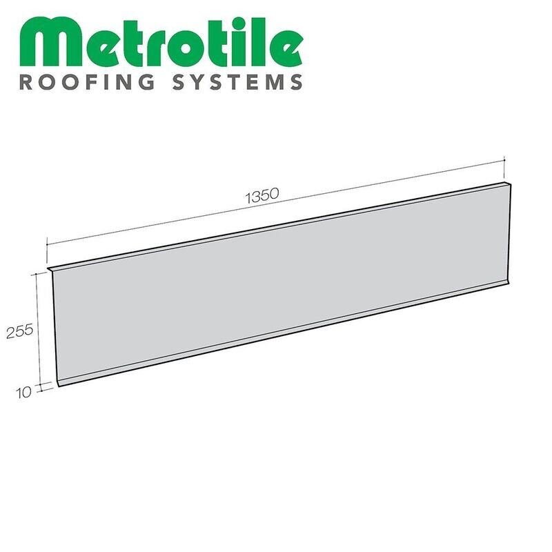 Bande sous-rive et sous-faîtage pour METROTILE Thermolaqué (Prix et commande par mètre linéaire) Bande sous-rive et sous-faîtage pour METROTILE Thermolaqué (Prix et commande par mètre linéaire)
