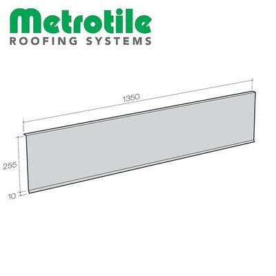 Bande sous-rive et sous-faîtage pour METROTILE Thermolaqué (Prix et commande par mètre linéaire) Bande sous-rive et sous-faîtage pour METROTILE Thermolaqué (Prix et commande par mètre linéaire)